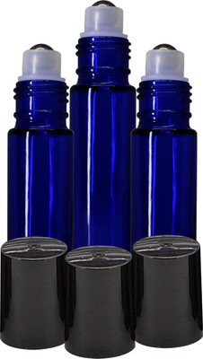 ceeyu 10 ml Glass Bottle(Pack of 3, Blue)