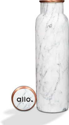 Allo 1000 ml Copper Bottle(Pack of 1, White)
