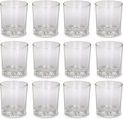 AFAST (Pack of 12) E_GGlass- D12 Glass Set Water/Juice Glass(300 ml, Glass, Clear)