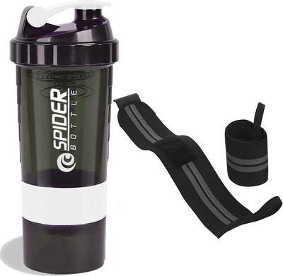 TRUE INDIAN 500 ml Plastic Shaker(Pack of 3, White, Grey)