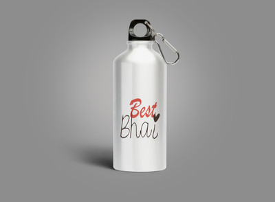 Motivatebox 600 ml Aluminium Bottle(Pack of 1, White)