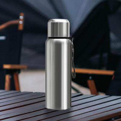 3D METRO SUPER STORE 1000 ml Steel Flask(Pack of 1, Silver)
