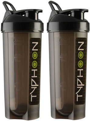 Pheonix 700 ml Plastic Shaker(Pack of 2, Black)