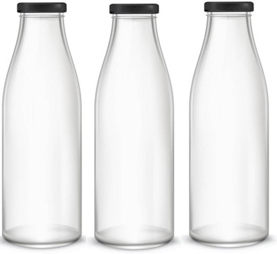 AFAST 500 ml Glass Bottle(Pack of 3, Clear)