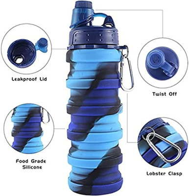 Da Novira 500 ml Silicone Bottle(Pack of 1, Multicolor)