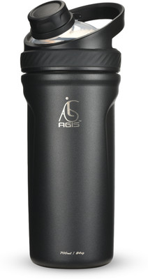 agis 700 ml Plastic Shaker(Pack of 1, Black)