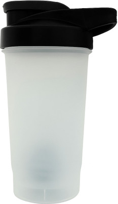Plaxo 600 ml Plastic Shaker(Pack of 1, Black)