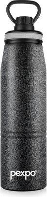 pexpo 940 ml Steel Flask(Pack of 1, Black)