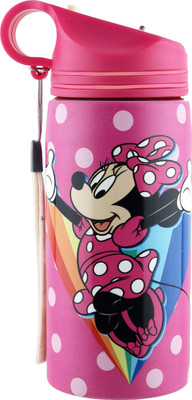 DISNEY 500 ml Steel Sipper(Pack of 1, Pink)