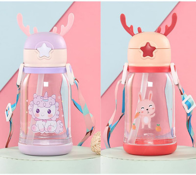 RSAL 600 ml Plastic Sipper(Pack of 2, Pink, Purple)