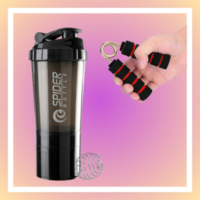 TRUE INDIAN 500 ml Tritan Shaker(Pack of 2, Black)