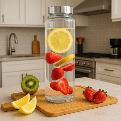 ZOJED 750 ml Glass Bottle(Pack of 1, Clear)
