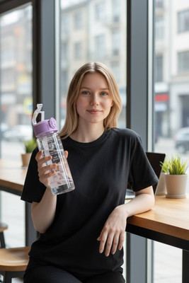 PRB 900 ml Plastic Sipper(Pack of 1, Purple)