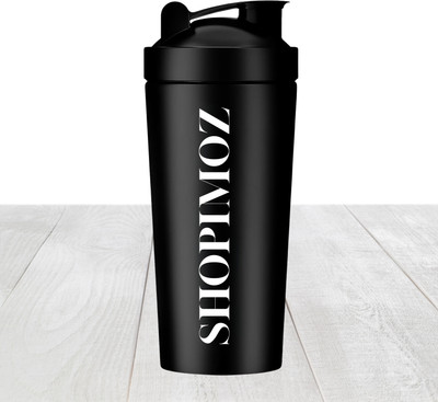 ShopiMoz 750 ml Stainless Steel Shaker(Pack of 1, Black)