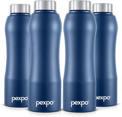 pexpo 750 ml Steel Bottle(Pack of 4, Blue)