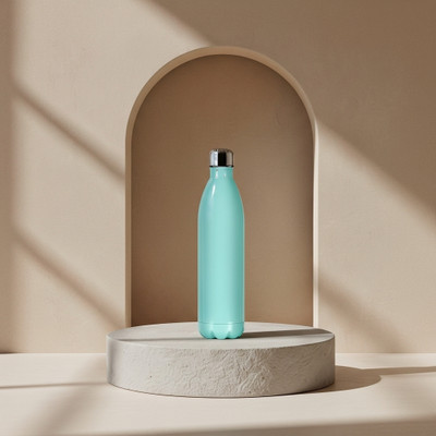 Ginoya Brothers 1000 ml Stainless Steel Bottle(Pack of 1, Light Blue)