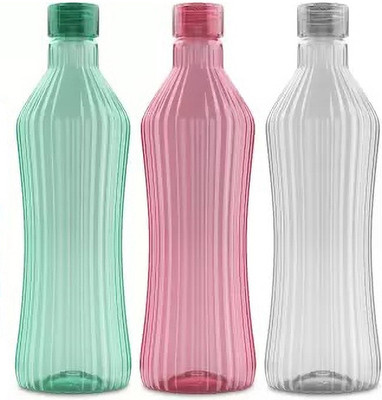 AVAIKSA 1000 ml Plastic Bottle(Pack of 3, Multicolor)