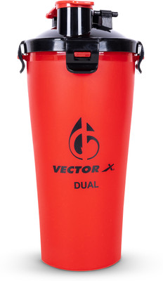 VECTOR X 700 ml Plastic Shaker(Pack of 1, Red)
