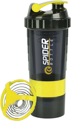 COOL INDIANS 500 ml Plastic Shaker(Pack of 1, Yellow)