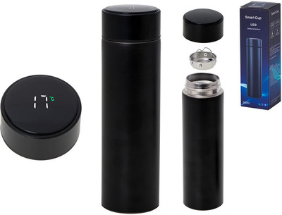 ViaZAID 500 ml Steel Bottle(Pack of 1, Black)