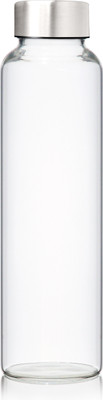 Rawal Borosilicate Glass Water Bottle transparent 750ml 750 ml Bottle(Pack of 1, Clear, Glass)