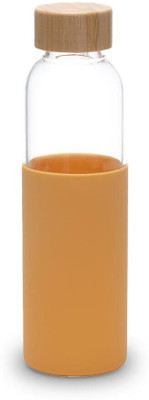 KUBER INDUSTRIES 550 ml Glass Bottle(Pack of 1, Yellow)