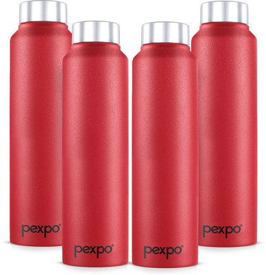 pexpo 950 ml Steel Bottle(Pack of 4, Maroon)