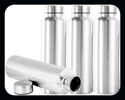 Trendblend 1000 ml Steel Bottle(Pack of 4, Silver)