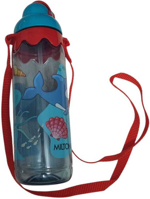 MILTON 600 ml PET Sipper(Pack of 1, Blue, Red)