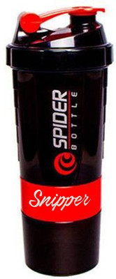 HouseOfCommon 500 ml Plastic Shaker(Pack of 1, Red)