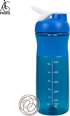 AGI Blender Blast 760 ml Shaker(Pack of 1, Blue, Plastic)