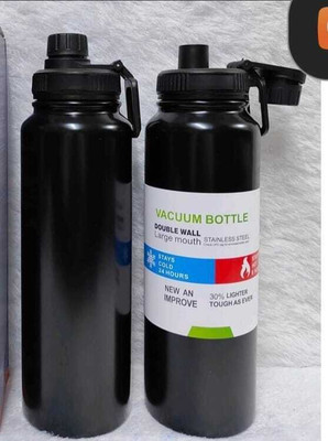 Bullfinch 800 ml Steel Bottle(Pack of 1, Black)