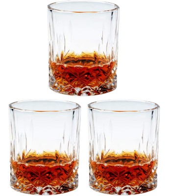 AFAST (Pack of 3) E_FNGlass-P3 Glass Set Whisky Glass(200 ml, Glass, Clear)