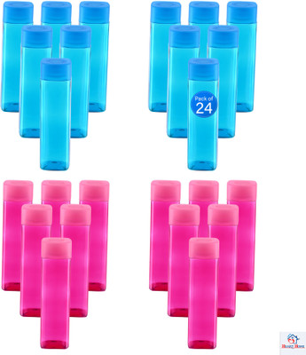 Heart Home 1000 ml Plastic Bottle(Pack of 24, Pink, Blue)