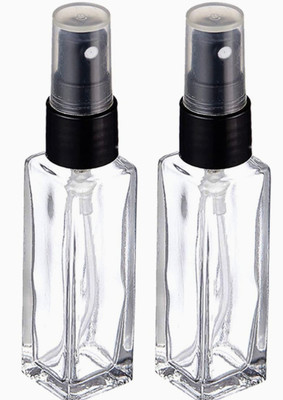 Zahra art 8 ml Glass Spray Bottle(Pack of 2, White)