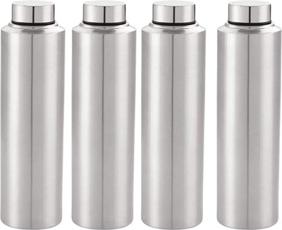 ECOLEX 1000 ml Steel Bottle(Pack of 4, Silver)