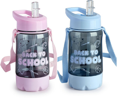 SPACE POLYCRAFT 450 ml Plastic Sipper(Pack of 2, Multicolor)