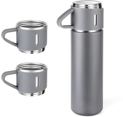 Tannu Craft 500 ml Aluminium Flask(Pack of 1, Grey)