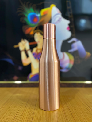 SKOMFIT Pure Copper Water Bottle & Leak-Proof 950 ml Bottle (Slider Bottle) 950 ml Bottle(Pack of 1, Copper, Copper)