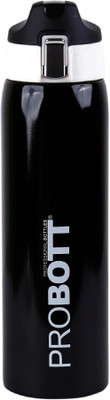 PROBOTT Thermosteel Icon Vacuum Flask Hot & Cold Water Bottle 1000 ml Flask(Pack of 1, Black, Steel)
