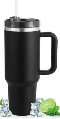 water bottel 1200 ml Steel Flask(Pack of 1, Black)