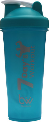 BDOUBLEU 700 ml Plastic Shaker(Pack of 1, Blue)