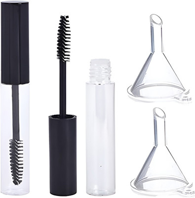 maycreate Plastic Empty Mascara Tube Wand Eyelash Cream Container Bottle 10 ml Spray Bottle(Pack of 5, Black, Plastic)