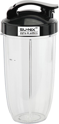 Su-mix 530 ml Plastic Shaker(Pack of 1, Black)
