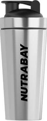 Nutrabay 750 ml Steel Shaker(Pack of 1, Silver)
