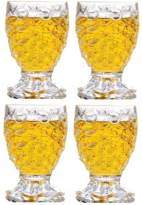 AFAST (Pack of 4) E_FNGlass-I4 Glass Set Shot Glass(140 ml, Glass, Clear)