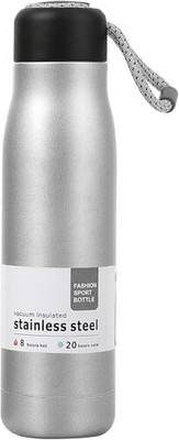 Sourav enterprise 500 ml Steel Flask(Pack of 1, Silver)
