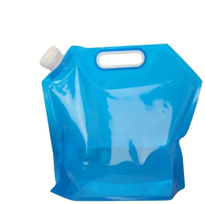 SYGA Portable Collapsible Water Storage Tank Water Container Water Carrier Lifting Bag 5000 ml Bottle(Pack of 1, Blue, Plastic)
