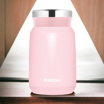BOROSIL 500 ml Steel Flask(Pack of 1, Pink)