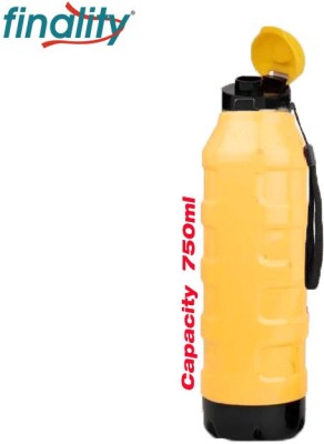 finality Hot & Cold Stainless Steel Water Bottle with Inner Steel and Outer Plastic 750 ml Bottle(Pack of 1, Yellow, Plastic)
